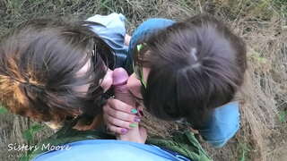 Минет көчөдө, Сперма оозго, Поцелуи менен спермой - Мен делюсь өзүнүн Күйөөсү менен өзүнүн Жыйынтыктоочу Сестрой, сосать мүчөсү күйөөсү - POV 3some bj Жыйынтык эже-Мур